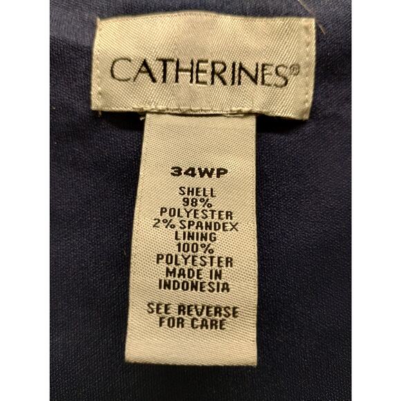 NWT Catherines Plus Size 34WP Navy Blue Sequin Lace Tank & Matching Cardigan Set - Picture 7 of 10